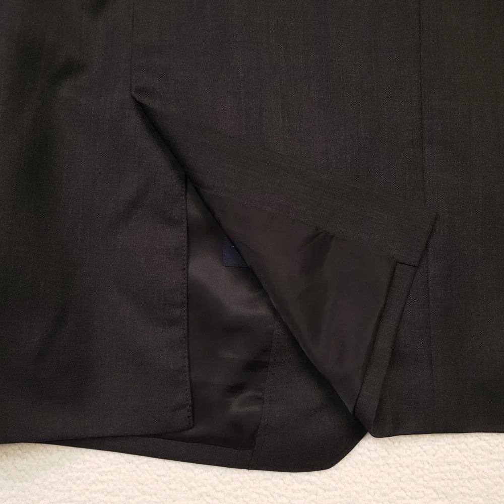Bonobos Suit Jacket Mens 44R Charcoal Gray Marzotto Wool Standard Fit Blazer